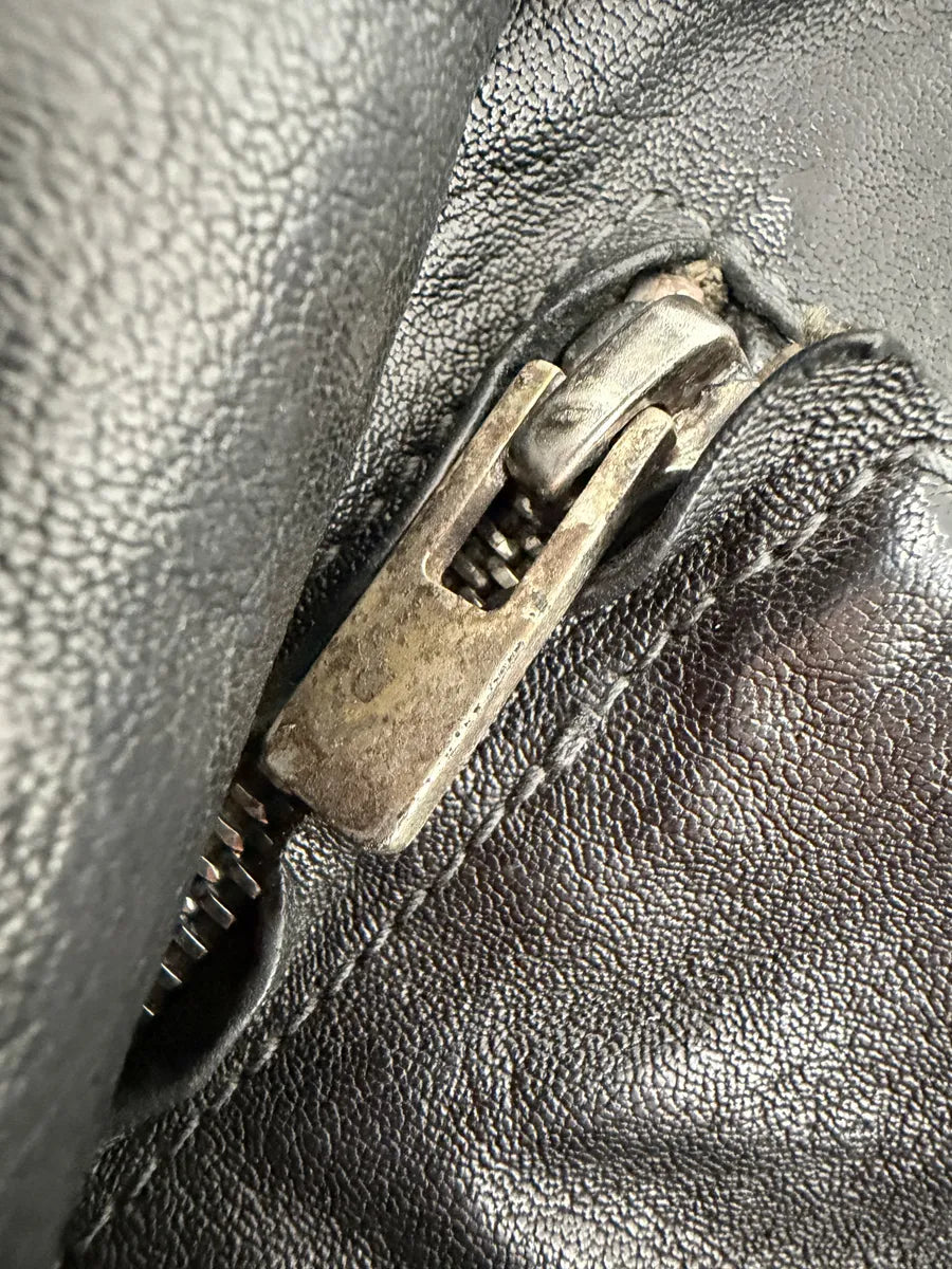 Carol Christian Poell Black Scarstitched Horse Leather Jacket LZaVcLM 9