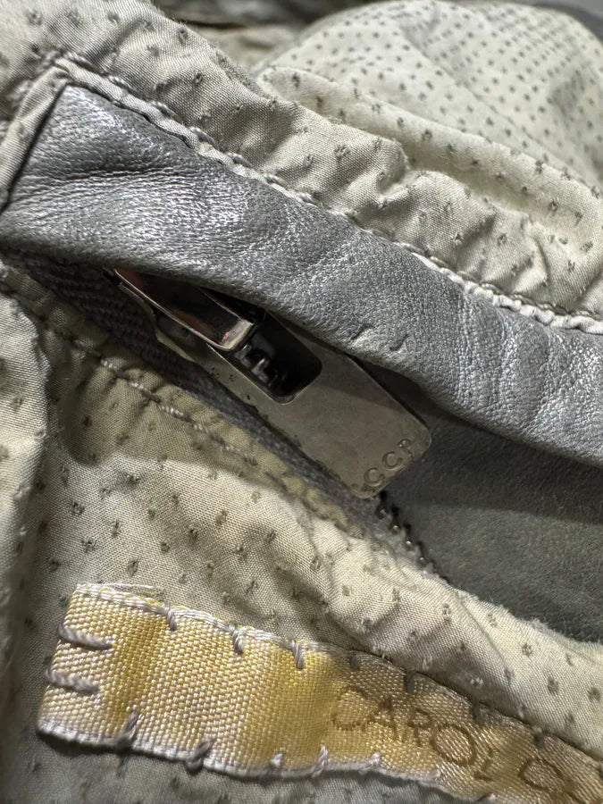 Carol Christian Poell Grey Col8 Scartitched Horse Leather Jacket (XS/S) bGuWAPF 10