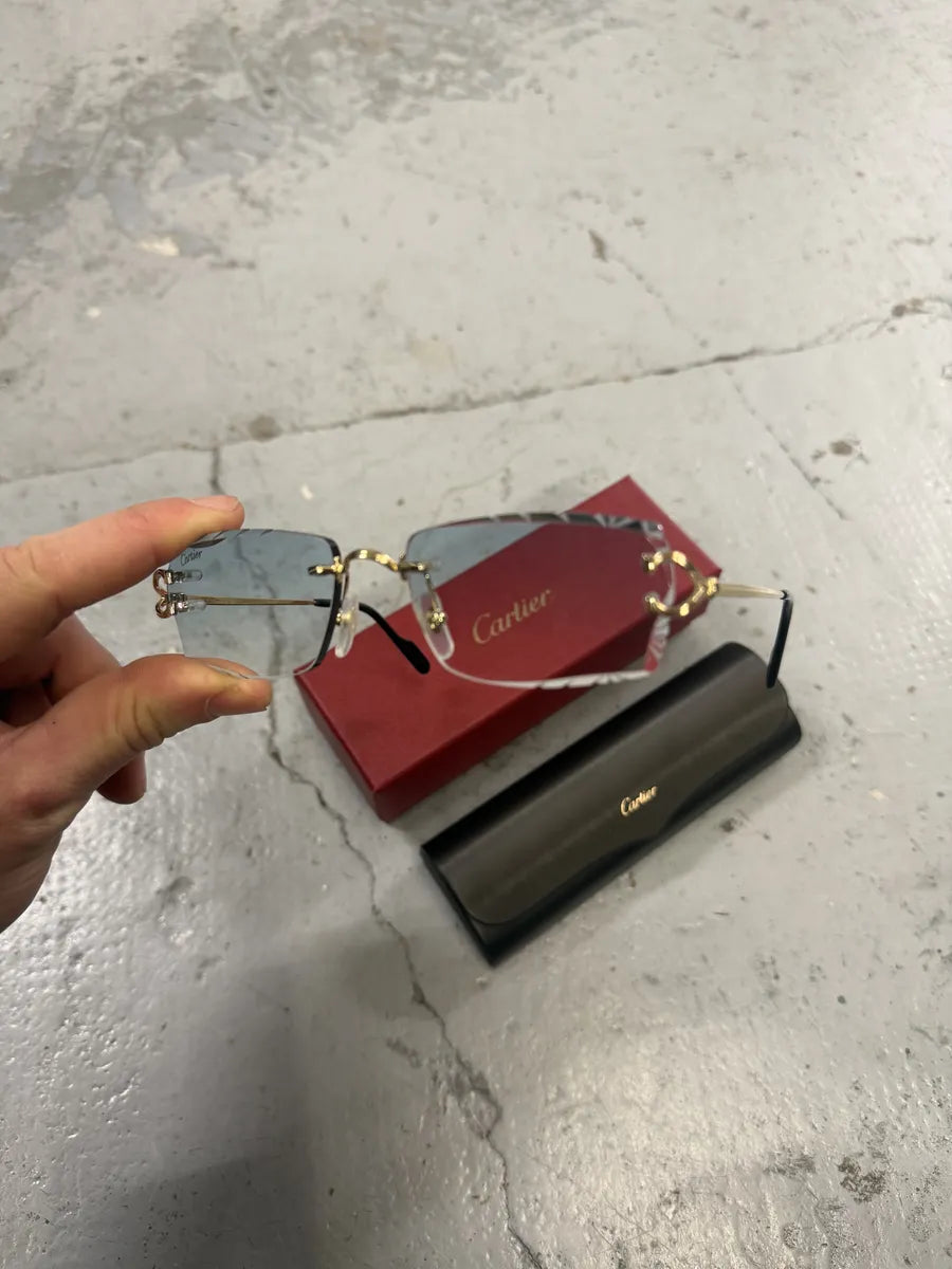 Cartier 140 Baby Blue French Glasses QKHPpSL 1