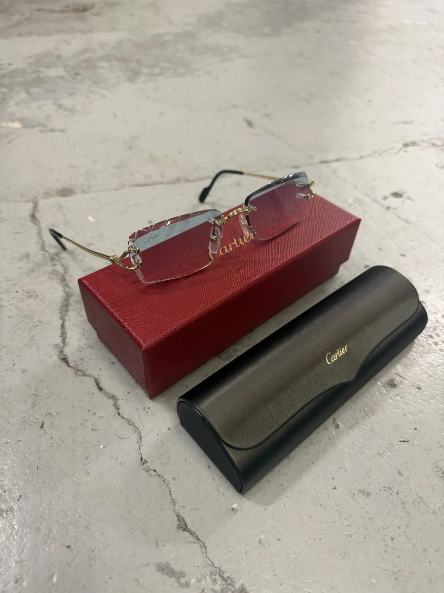 Cartier 140 Baby Blue French Glasses QKHPpSL 8