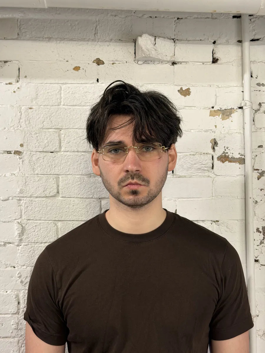 Cartier White Classy Gold Rectangle Frame Glasses CHrrpPT 4