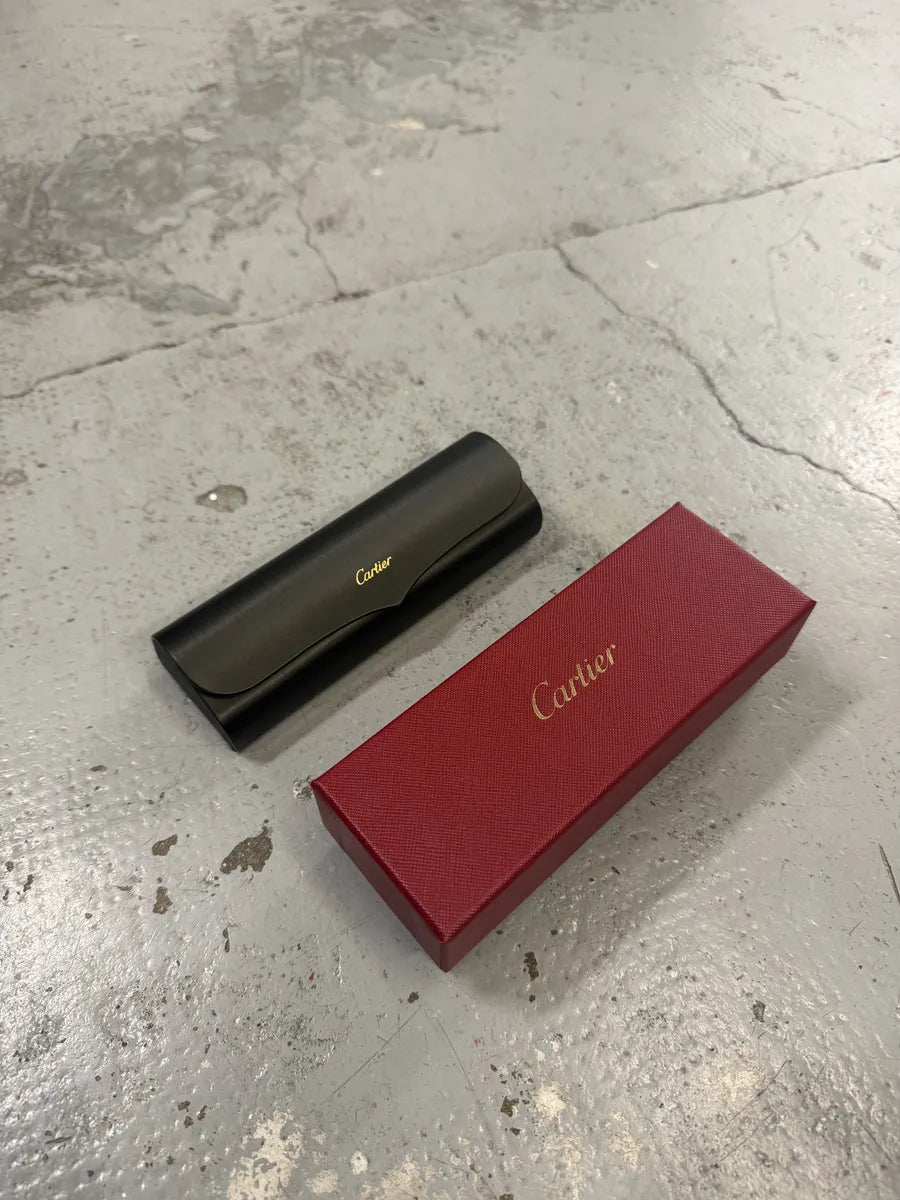 Cartier White Classy Gold Rectangle Frame Glasses CHrrpPT 9