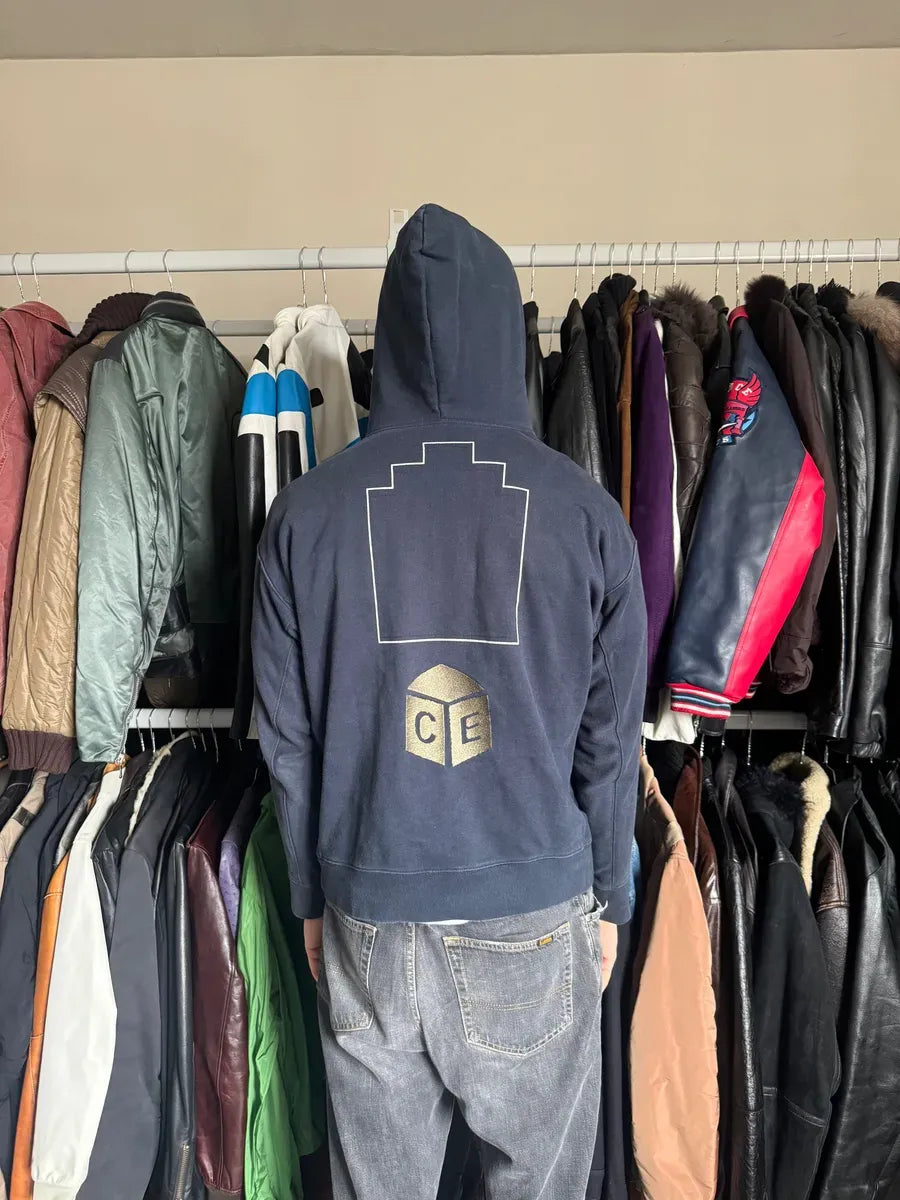Cav Empt Propaganda Navy Hoodie FJvIswf 1