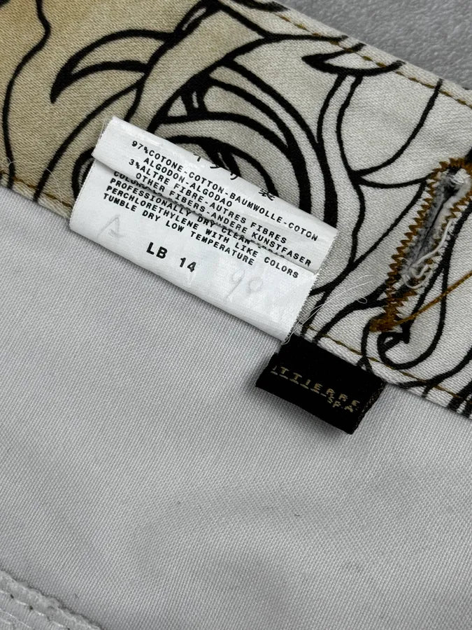 2000s Cavalli Beige Floral Buttoned Jacket BUVEwjC 13