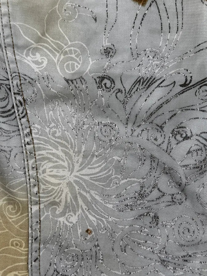 2000s Cavalli Beige Floral Buttoned Jacket BUVEwjC 8