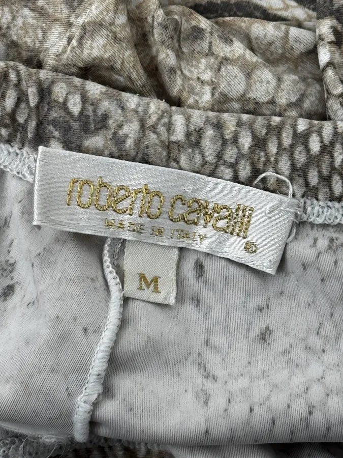 Roberto Cavalli Grey Python Trompe Loeil Stretch Pants bvPTZkD 8