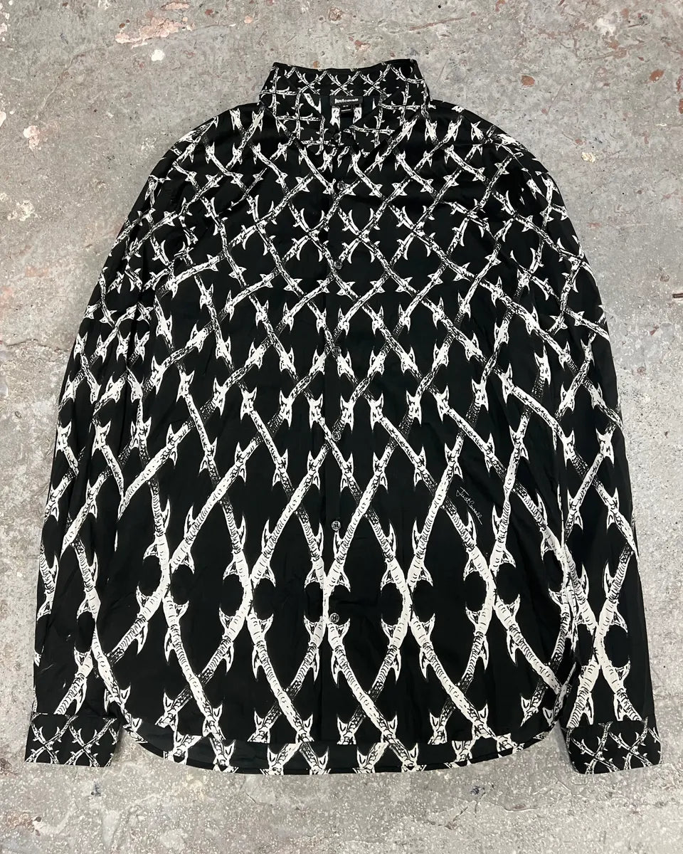 Cavalli Black & White Contemporary Agressive Shirt (L/XL) 0