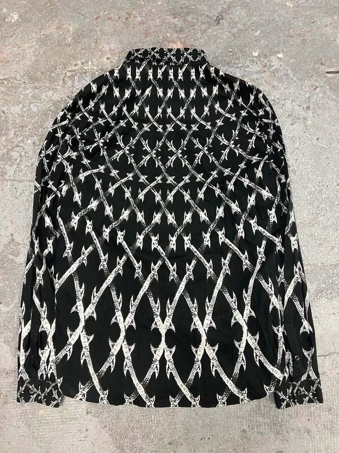 Cavalli Black & White Contemporary Agressive Shirt (L/XL) 1