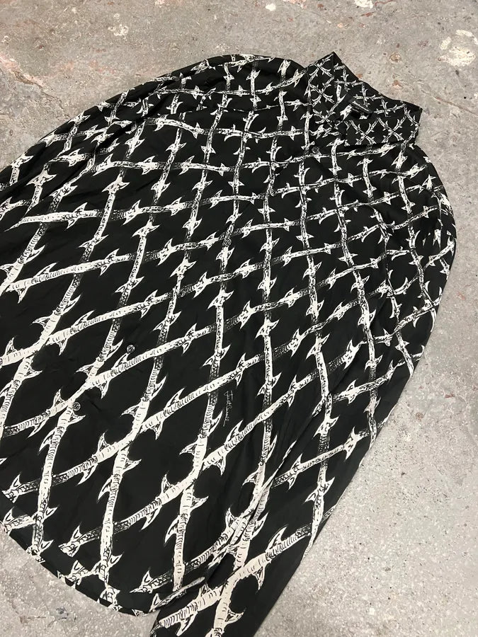 Cavalli Black & White Contemporary Agressive Shirt (L/XL) 3