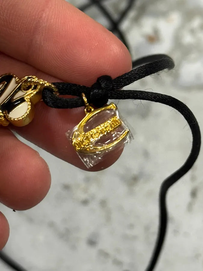 Cavalli Black & White Imperial Cross Necklace sNHHafY 9