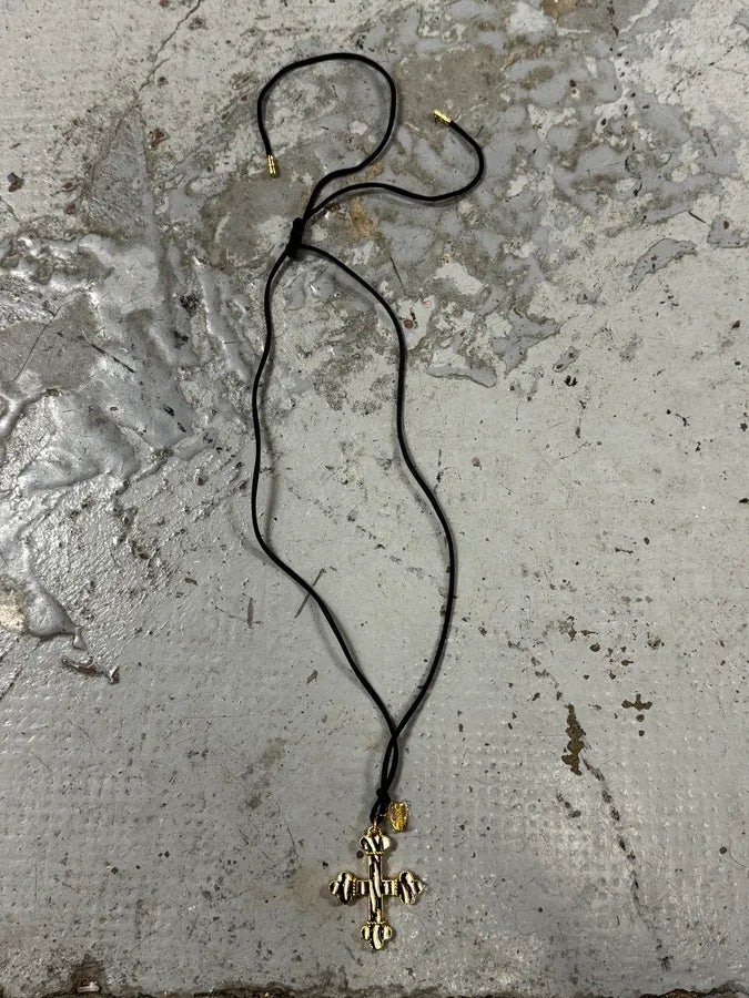 Cavalli Black & White Imperial Cross Necklace sNHHafY 3