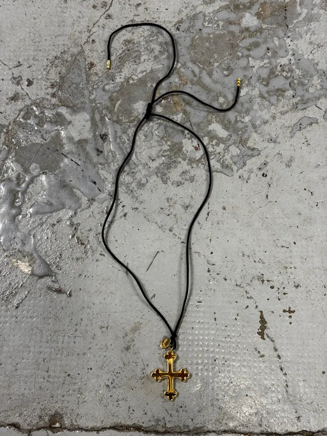 Cavalli Black & White Imperial Cross Necklace sNHHafY 2