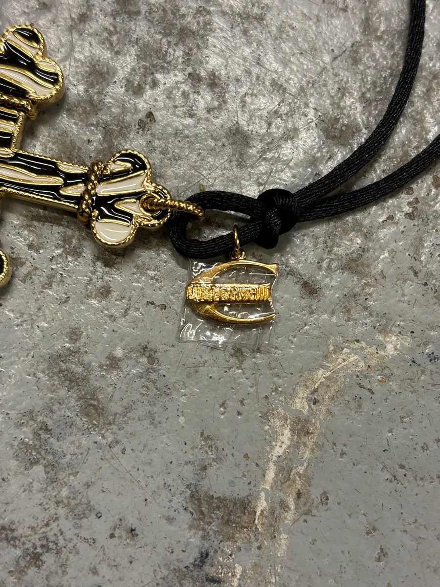 Cavalli Black & White Imperial Cross Necklace WhPTnCo 4