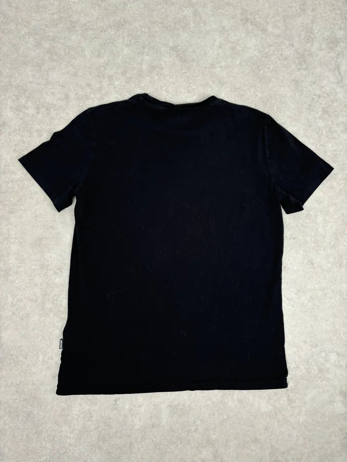 SS2016 Cavalli Black Graphic Lips Rock T-Shirt  qDzFTww 4