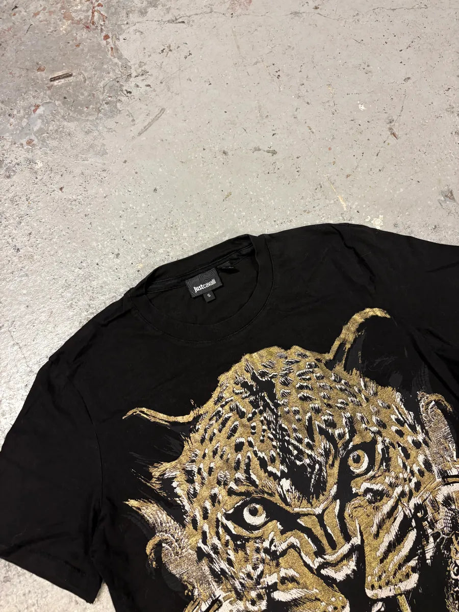 AW2013 Cavalli Black Leopard T-Shirt ZRQogme 4