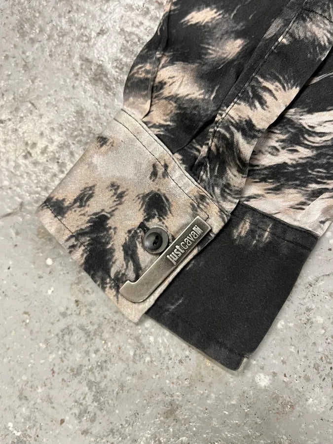 Cavalli Black Obscur Cow Fur Shirt (S) RBtaSOp 8