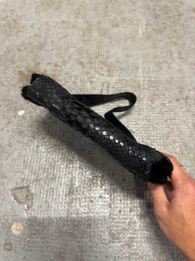 Cavalli Black Pony Hair Python Effect Bag (OS) 3