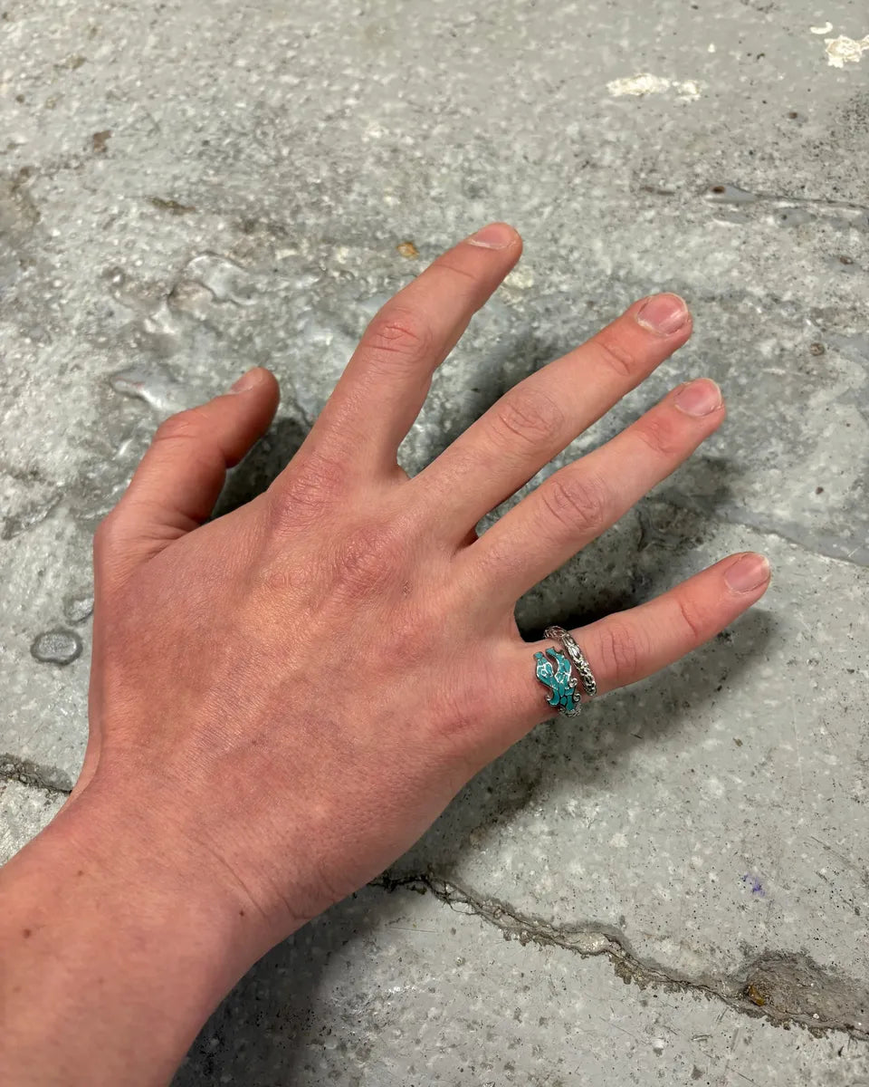 Cavalli Blue Asian Dragon Metal Ring (OS) ZJUFRRg 2