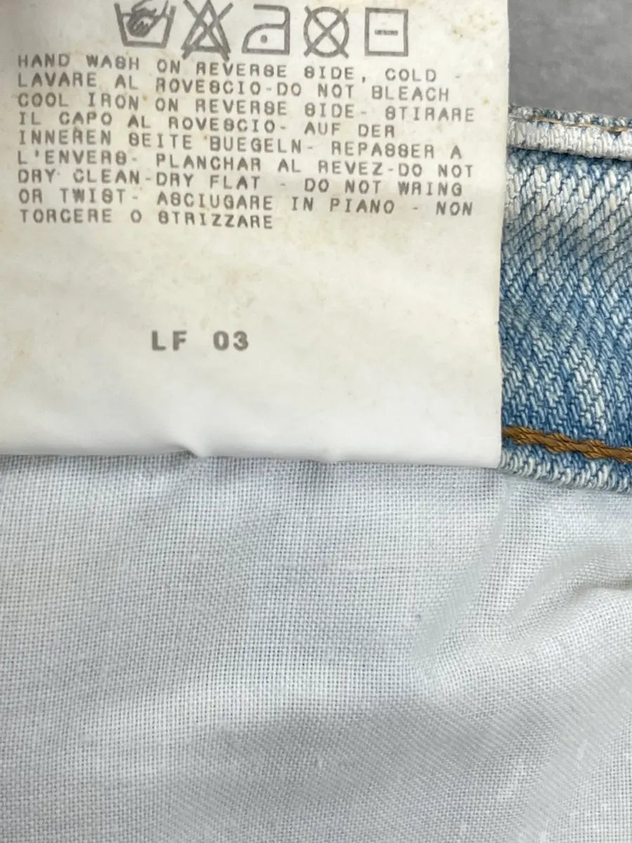 SS2005 Cavalli Bootcut Stone Washed Blue Denim Jeans rCsXeaf 11