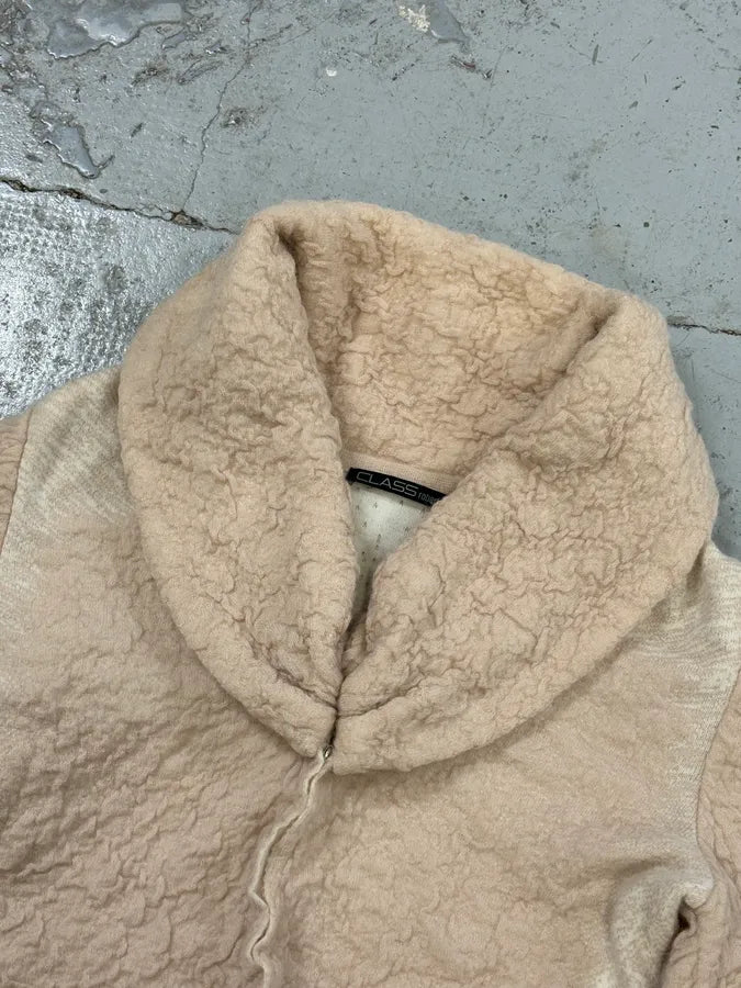 Roberto Cavalli Class Beige Wool Mohair Cropped Cardigan LctuLgX 3