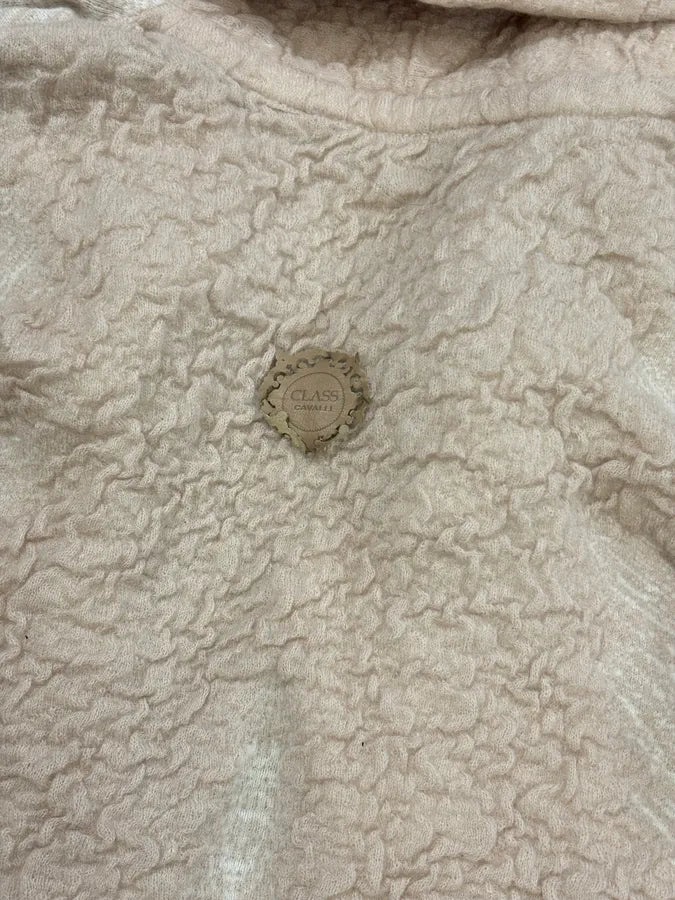Roberto Cavalli Class Beige Wool Mohair Cropped Cardigan LctuLgX 6