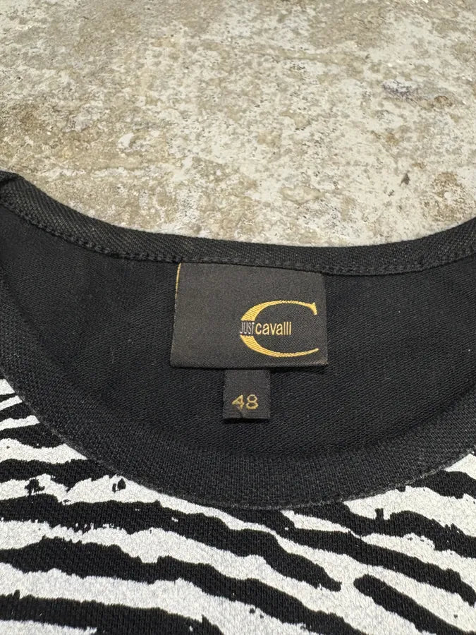 Cavalli DNA Finger Print Black & White Tank Top mgkNCHy 7