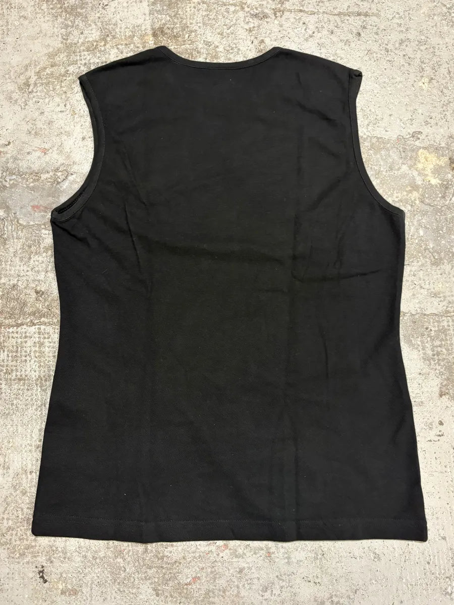 Cavalli DNA Finger Print Black & White Tank Top mgkNCHy 5