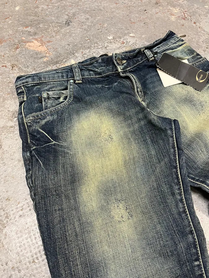 Cavalli Faded Blue Caw Patchwork Denim Jeans eVXHuTd 10