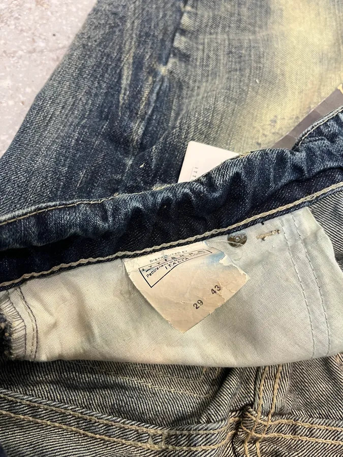 Cavalli Faded Blue Caw Patchwork Denim Jeans eVXHuTd 8