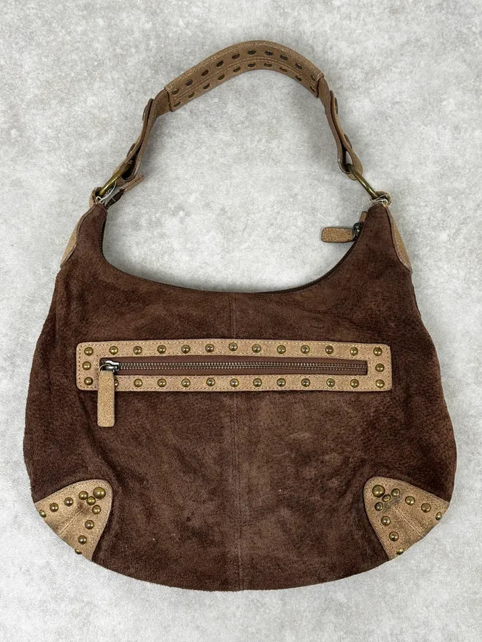 Cavalli Fur Pockets Brown Leather Bag HZiyRxl 2