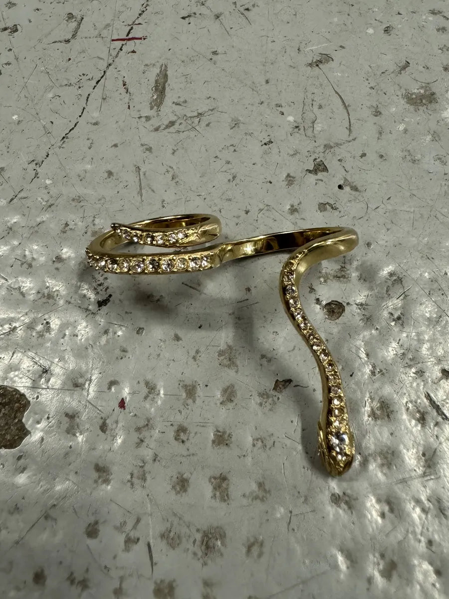 Cavalli Gold Snake 2 Fingers Rings Zidonem 1