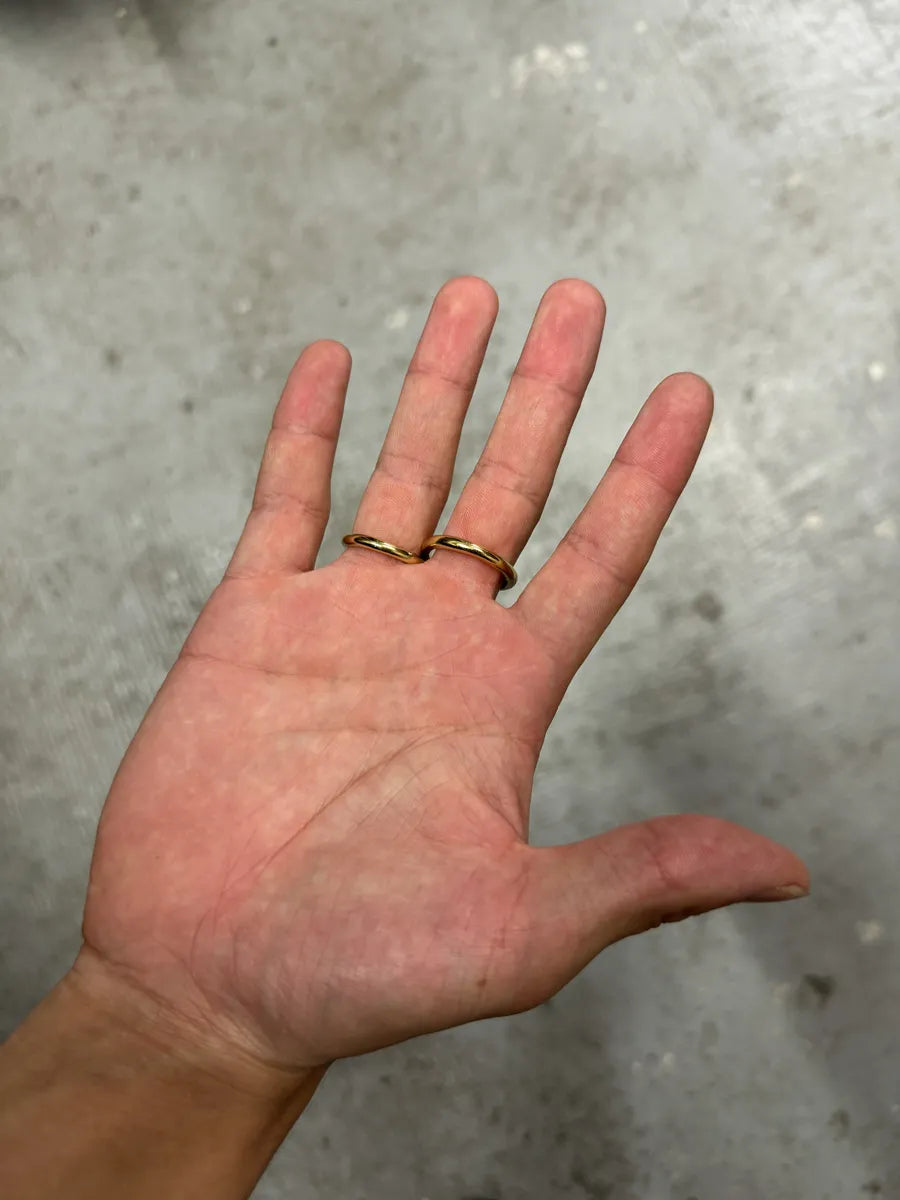 Cavalli Gold Snake 2 Fingers Rings Zidonem 4