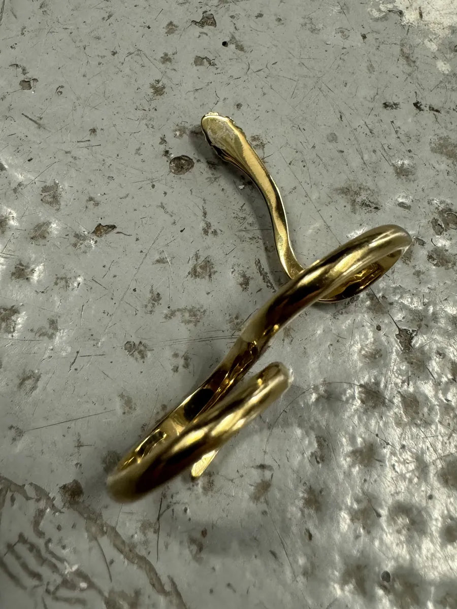 Cavalli Gold Snake 2 Fingers Rings Zidonem 8