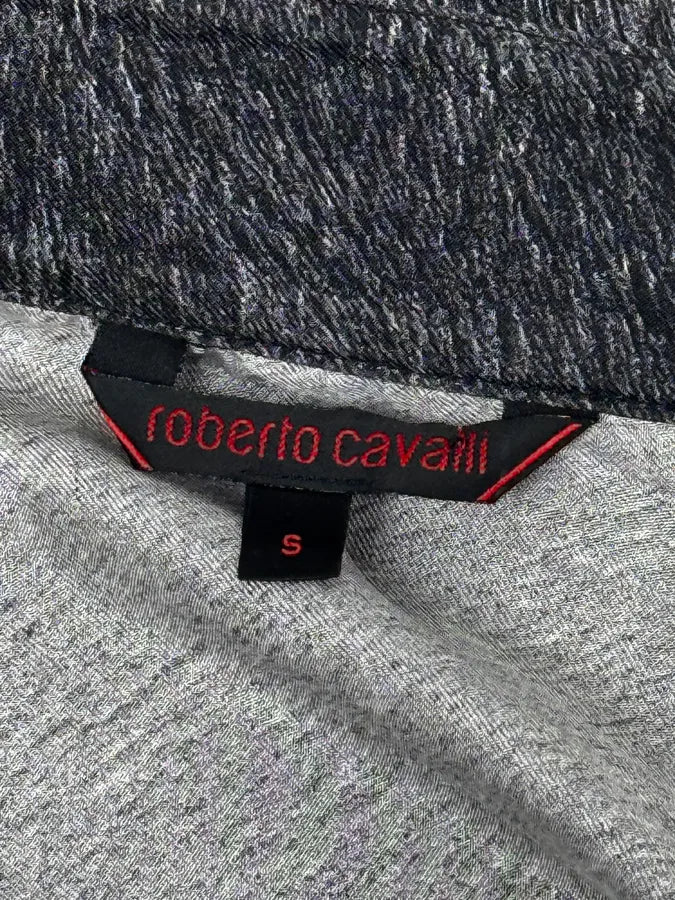 2000s Roberto Cavalli Grey Abstract Shirt  ijSFSYQ 11
