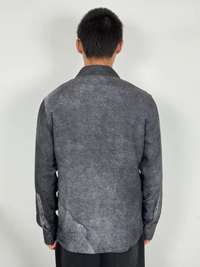 2000s Roberto Cavalli Grey Abstract Shirt  ijSFSYQ 2