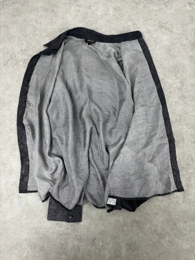 2000s Roberto Cavalli Grey Abstract Shirt  ijSFSYQ 6