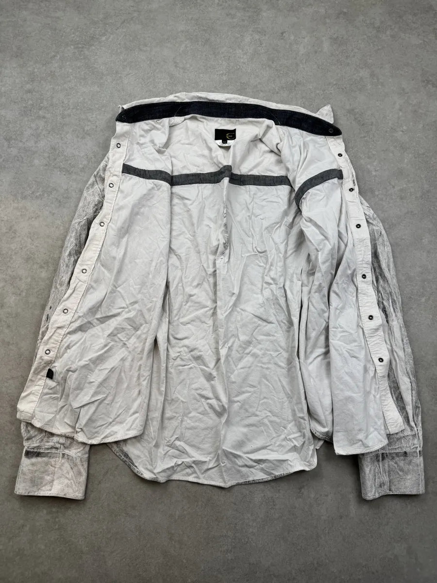 2000s Cavalli Grey Abstract Print Shirt IviGbhV 7