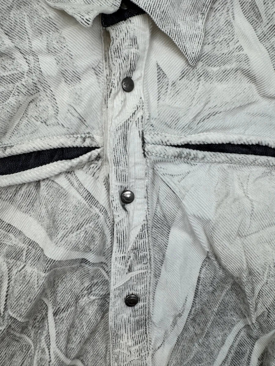 2000s Cavalli Grey Abstract Print Shirt IviGbhV 5