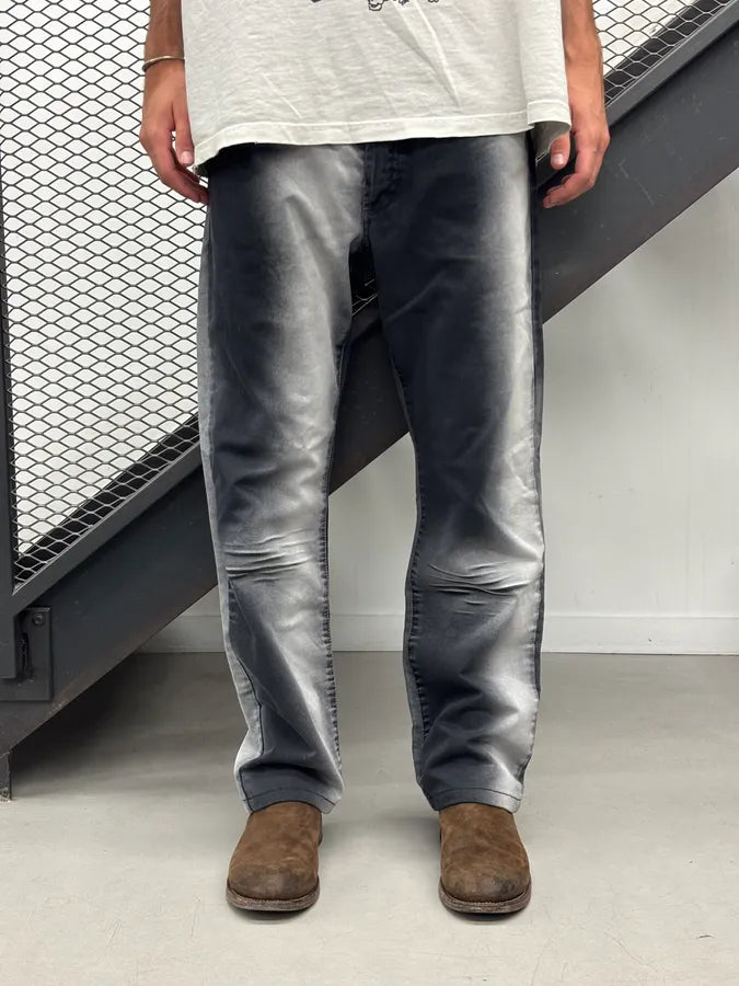 2000s Cavalli Gradient Black & Grey Pants DuNTerW 1