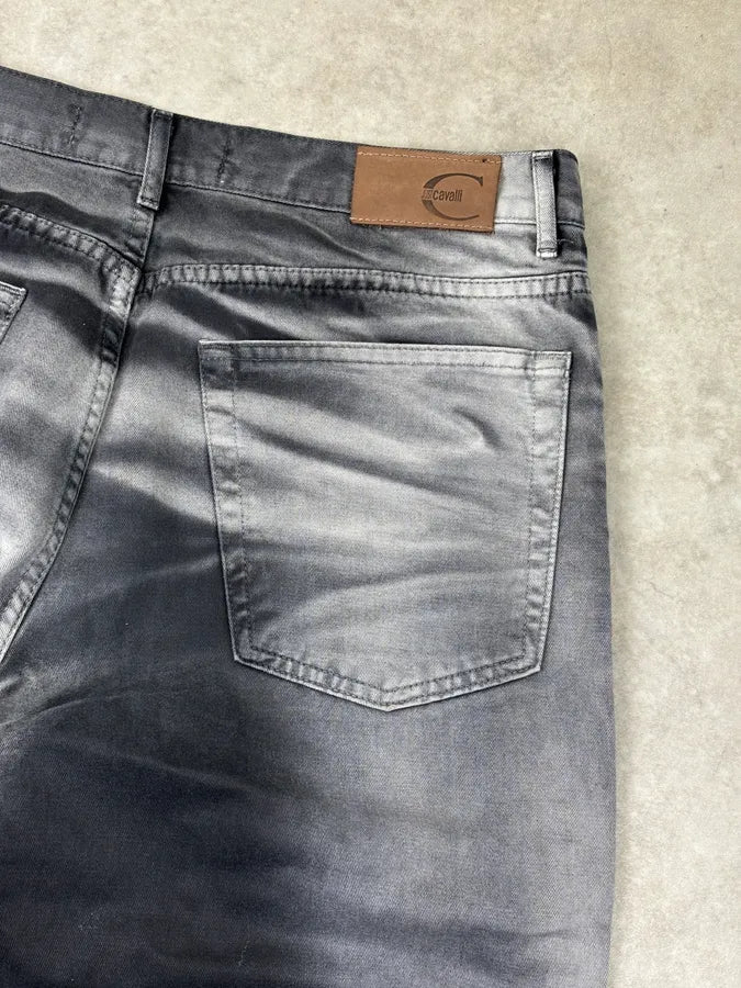 2000s Cavalli Gradient Black & Grey Pants DuNTerW 7