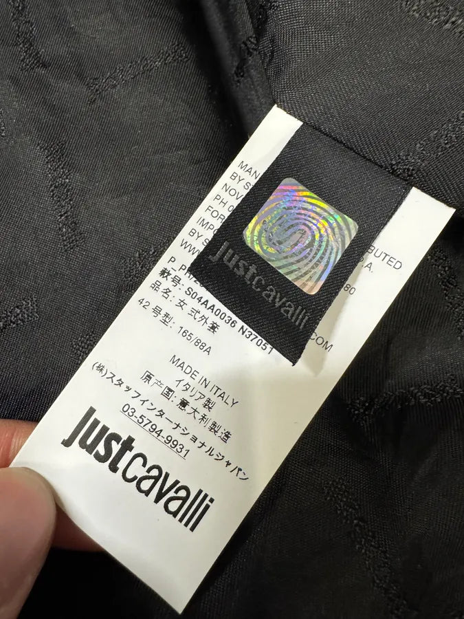 Cavalli Leopard Fur Wool Camel Jacket TTPsUKY 9