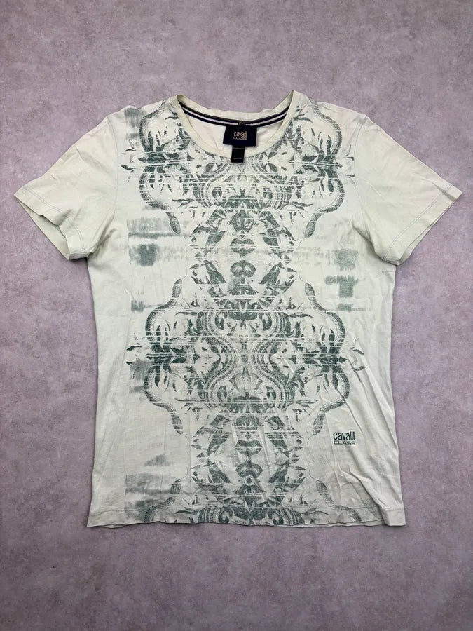 Cavalli Light Green Mozaic Snake T-shirt  fsNpAyN 0