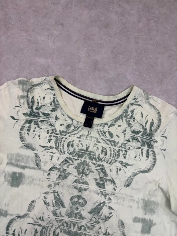 Cavalli Light Green Mozaic Snake T-shirt  fsNpAyN 3