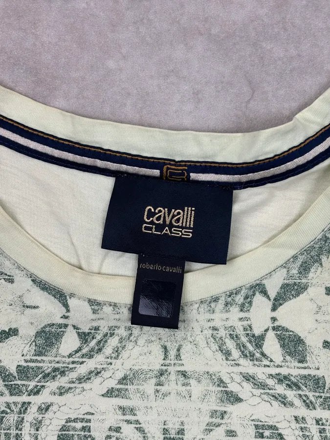 Cavalli Light Green Mozaic Snake T-shirt  fsNpAyN 4
