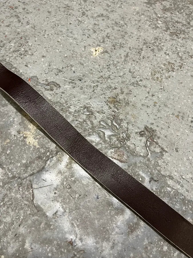 Cavalli Long Metal Ornament Buckle Beige Leathet Belt (OS) TPLklQr 7