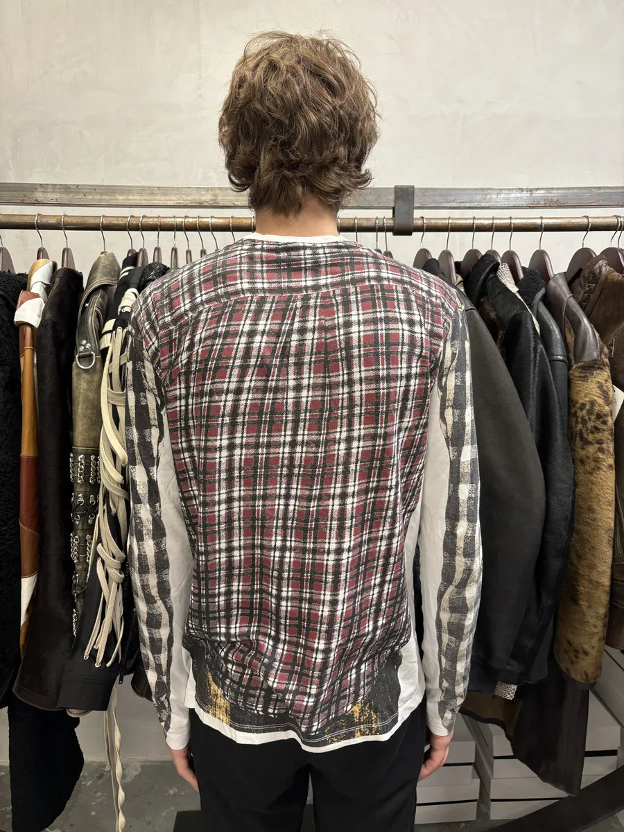 Cavalli Longsleeves Trompe L’oeil Effect Checkered Shirt (M) vxGRCZG 2
