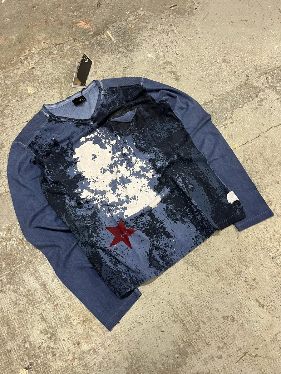 Cavalli Military Navy Camo Longsleeves (L/XL) ntvbDcp 3