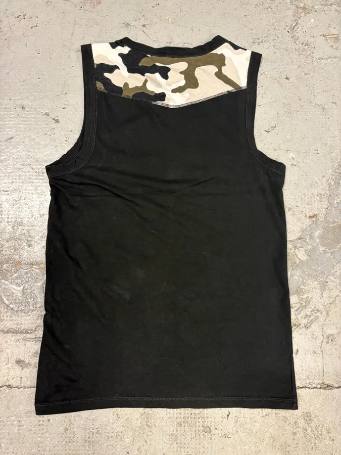 Cavalli Military Trompe L’oeil Necklace Black Tank Top VgzZfLB 5