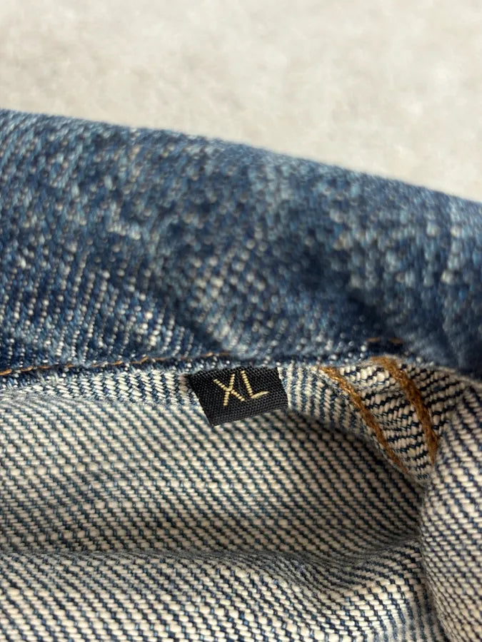 2000S Cavalli Navy Faded Denim Jacket VesMFfN 11