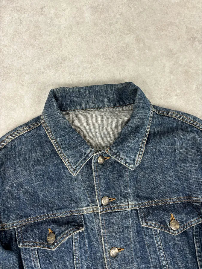 2000S Cavalli Navy Faded Denim Jacket VesMFfN 3
